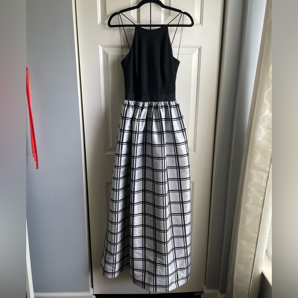 Aidan Mattox Halter Maxi Dress